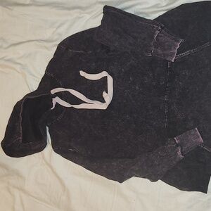 Lightweight mineral washed hoodie